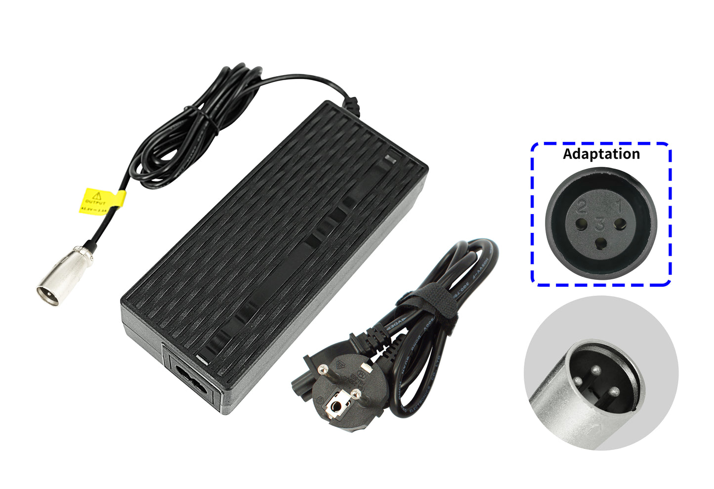 Oplader voor Prophete SideClick batterijen 36V / 2A (XLR 3-pin)