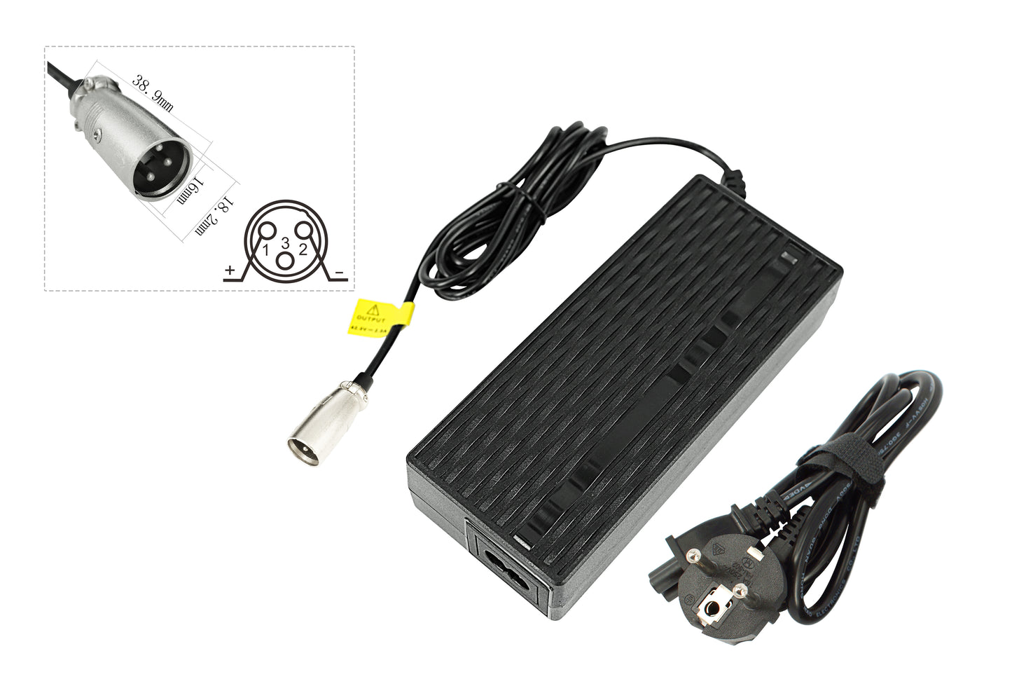 Oplader voor Prophete SideClick batterijen 36V / 2A (XLR 3-pin)