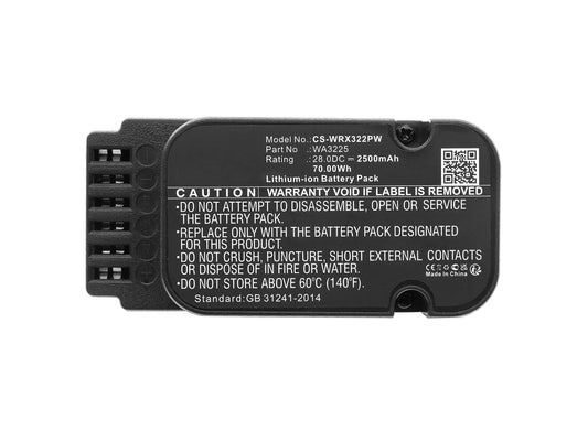 Replacement for Worx WG794, WG794E, WG790E, WG791E, WG792E, WG796E Lawn Mowers Battery