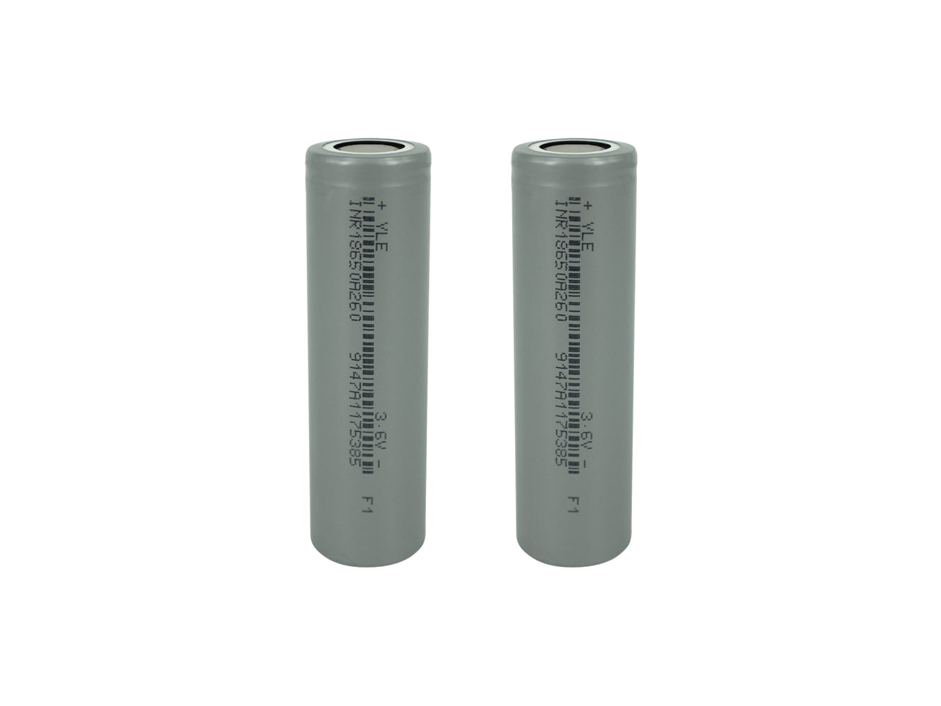 2x 18650 3,6 V 2600 mAh wiederaufladbare Batteriezellen