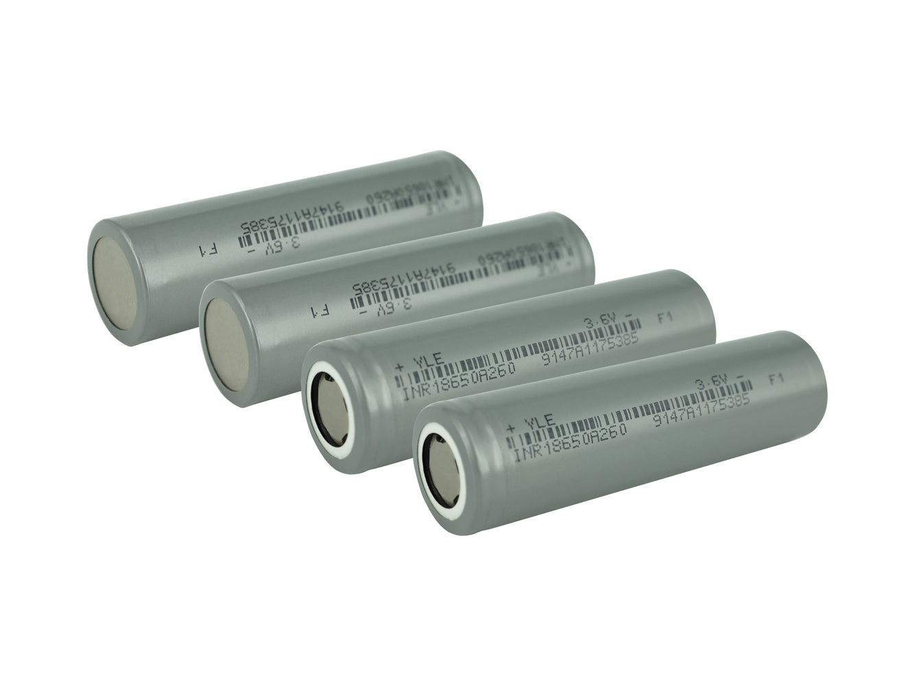 4x 18650 3.6V 2600 mAh Rechargeable Battery Cells