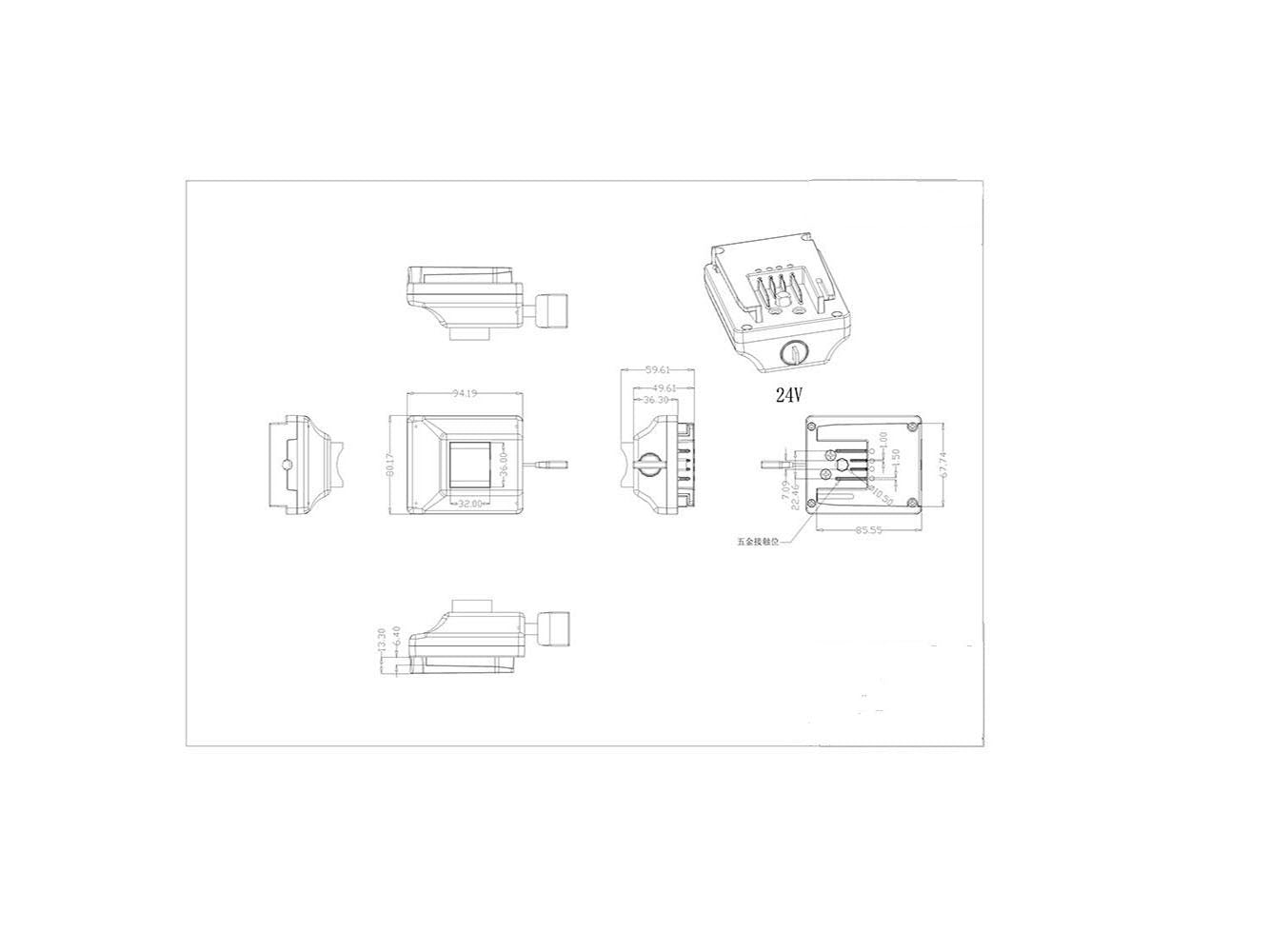 Multifunctionele lasbeugel voor Powersmart 24V ebike-accu LEB24HS99B