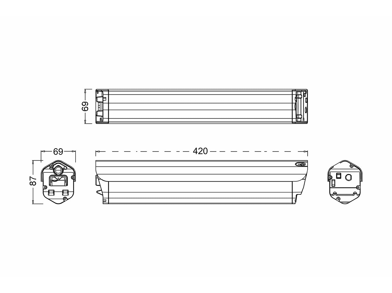 36V 11,6Ah/417,6Wh Akku für Saxonette Comfort Plus 4.0, Comfort plus 4.1