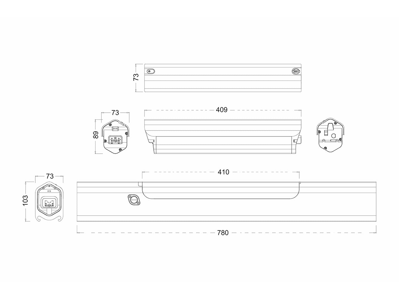 Elektrische fietsaccu Li-Ion 36V - 13Ah/468Wh