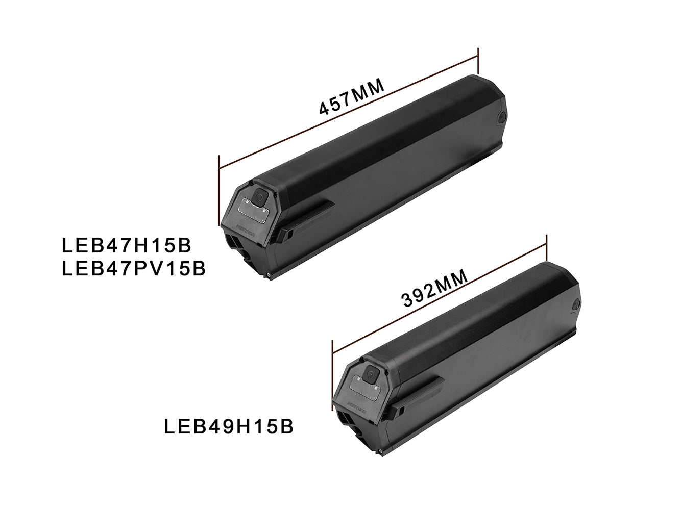 Elektrofahrradakku Li-Ion 48V - 17,5Ah/840Wh, Ersatz für NCM Milano