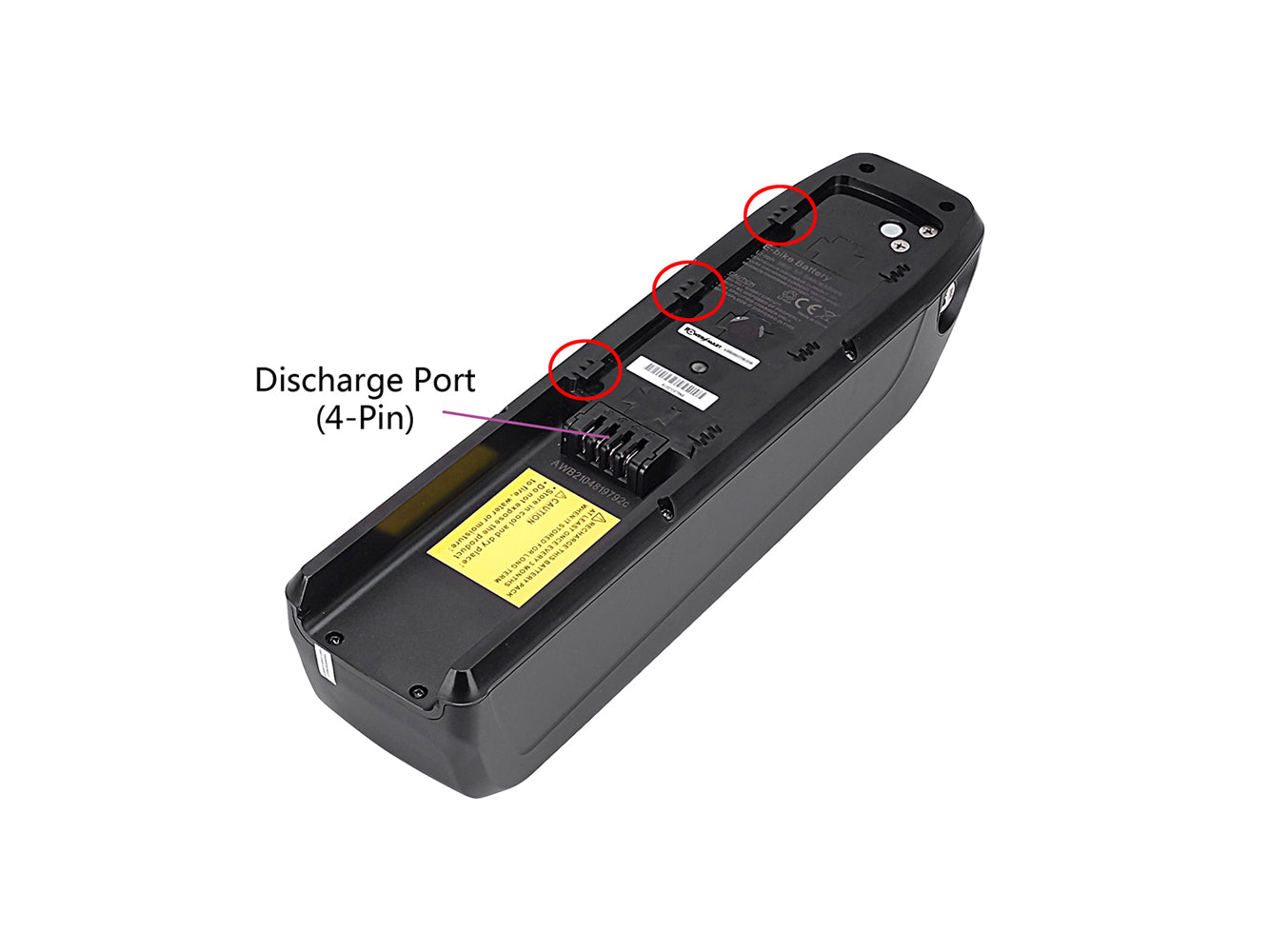 48V 14Ah/672Wh batterij voor EvoBike SPORT-8 vanaf 2017, Samebike MY-SM26 (model vóór 2020)