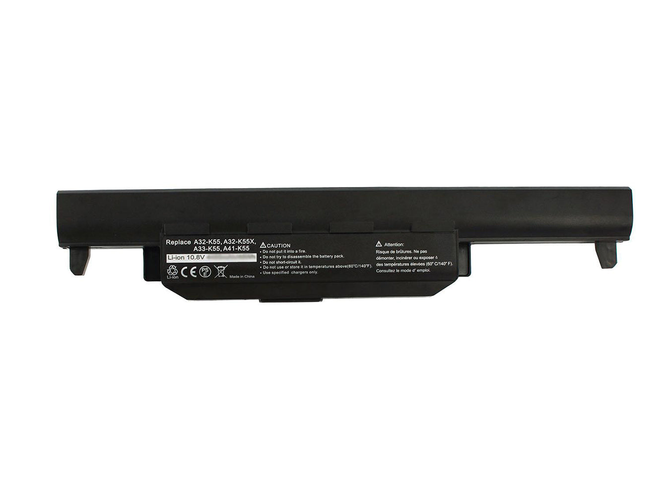 Vervanging voor ASUS A45-serie, A45A-serie, A45D-serie, A45DE-serie, A45DR-serie, A45N-serie, A45V-serie, A45VD-serie, A45VG-serie, A45VJ-serie, A45VM-serie, A45VS-serie, A55-serie, A55A-serie, ASUS A55-laptopbatterij