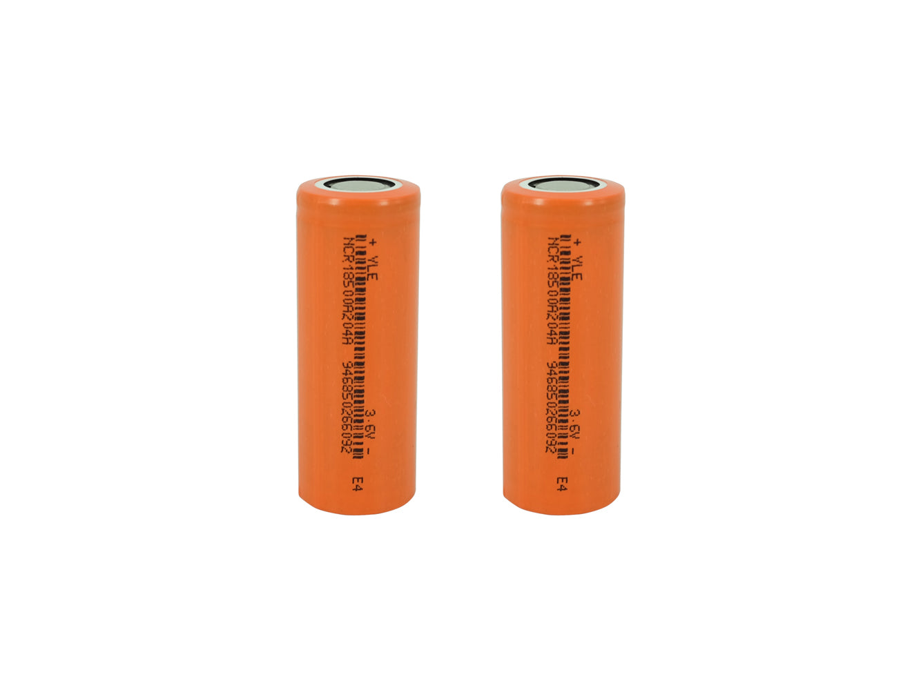 2x 18500 3,6 V 2040 mAh wiederaufladbare Batteriezellen