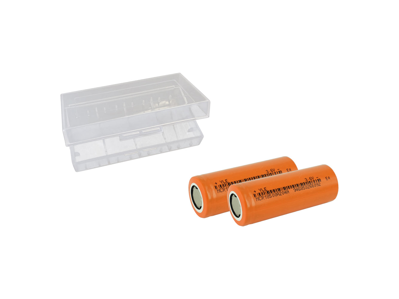 2x 18500 3,6 V 2040 mAh wiederaufladbare Batteriezellen