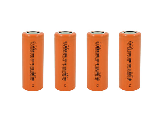 4x 18500 3,6 V 2040 mAh wiederaufladbare Batteriezellen