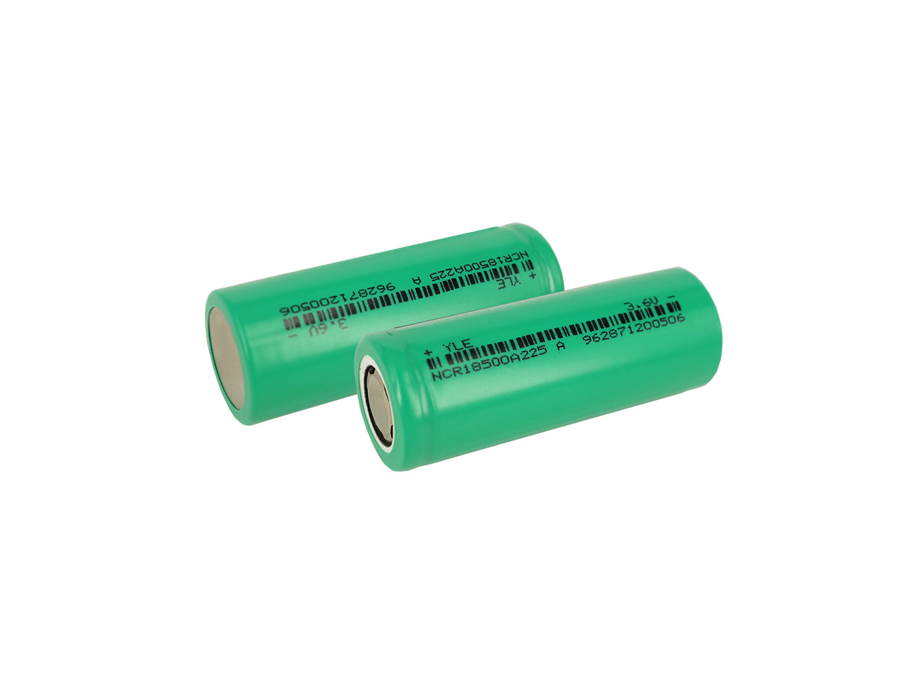 2x 18500 3,6 V 2250 mAh wiederaufladbare Batteriezellen