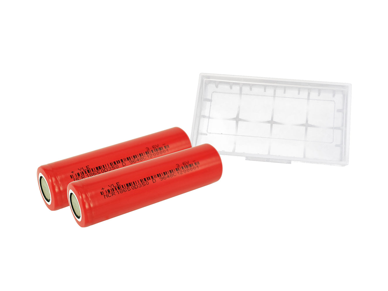 2x 3500mAh 18650 wiederaufladbare Batteriezellen