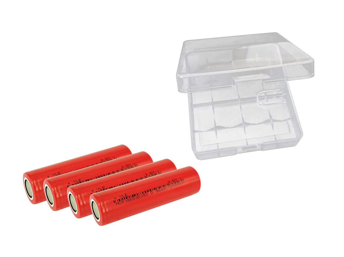 4x 3500mAh 18650 Rechargeable Battery Cells