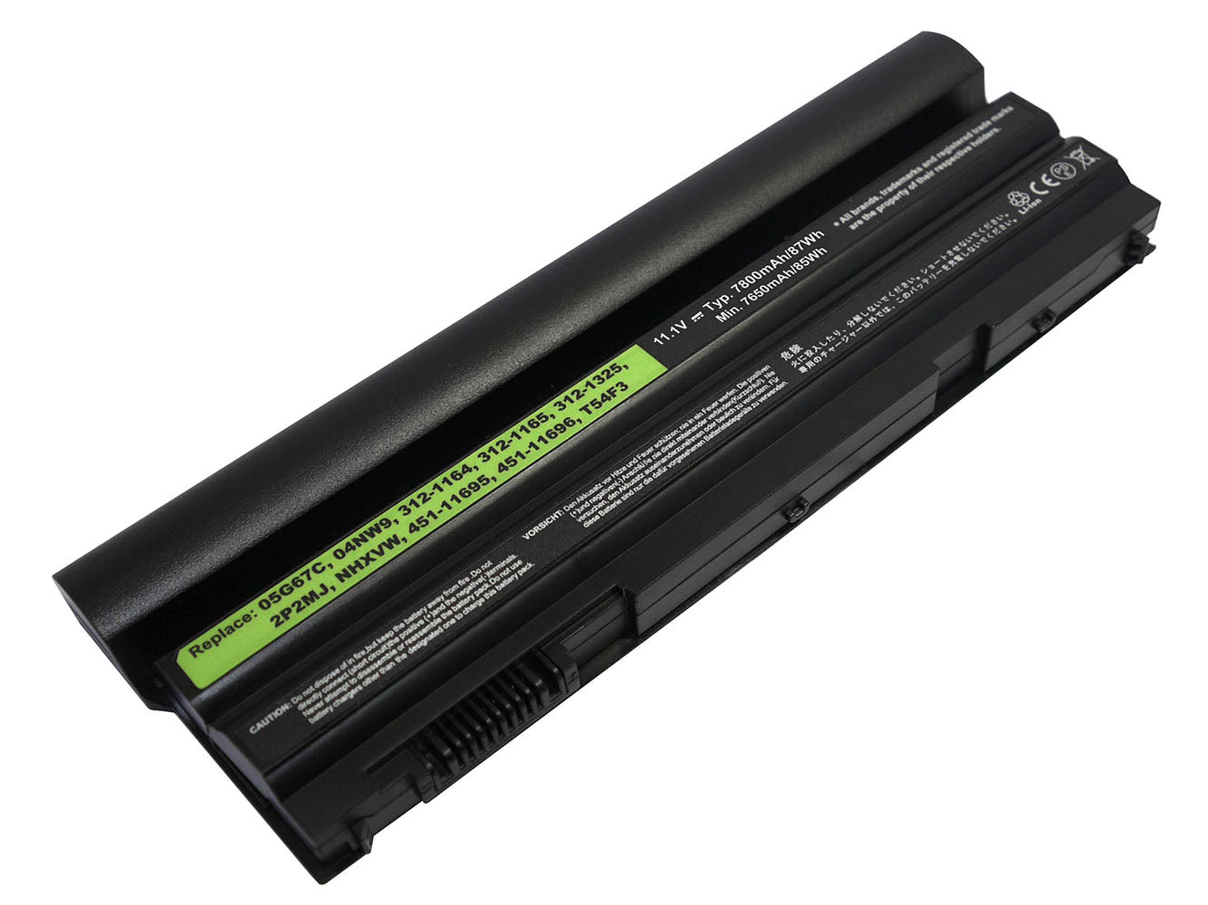 Vervanging voor Dell Latitude E5420, Latitude E5420 ATG, Latitude E5420m, Latitude E5430, Latitude E5520, Latitude E5520m, Latitude E5530 Laptopbatterij