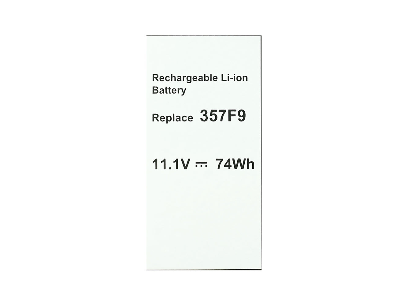 Replacement for Dell INS15PD-1548B, INS15PD-1548R, INS15PD-1748B, INS15PD-1748R, INS15PD-1848B, INS15PD-2548B Laptop Battery