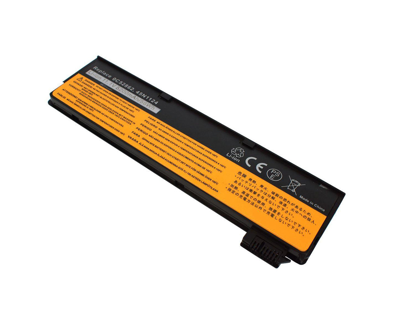 Vervanging voor LENOVO L450, L460, L470, P50s, T440, T440s, T450, T450s, T460, T460p, T470p, T550, T560, ThinkPad X240-serie, ThinkPad X240S-serie, ThinkPad X250-serie, ThinkPad X260-serie, W550, W550s, X270 Laptop-accu