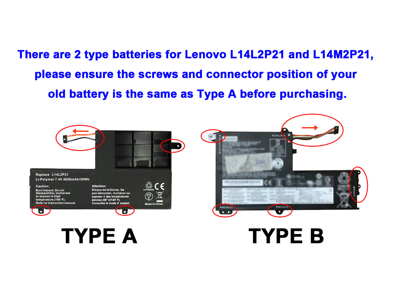 Vervanging voor LENOVO Yoga 500-15IBD laptopbatterij