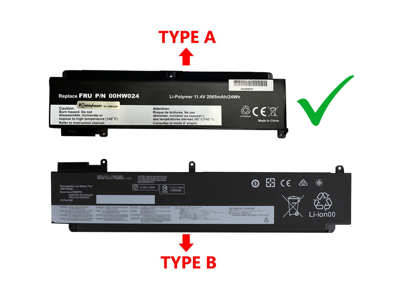 Vervanging voor LENOVO ThinkPad T470s - 20HF, ThinkPad T470s - 20HG Laptopbatterij