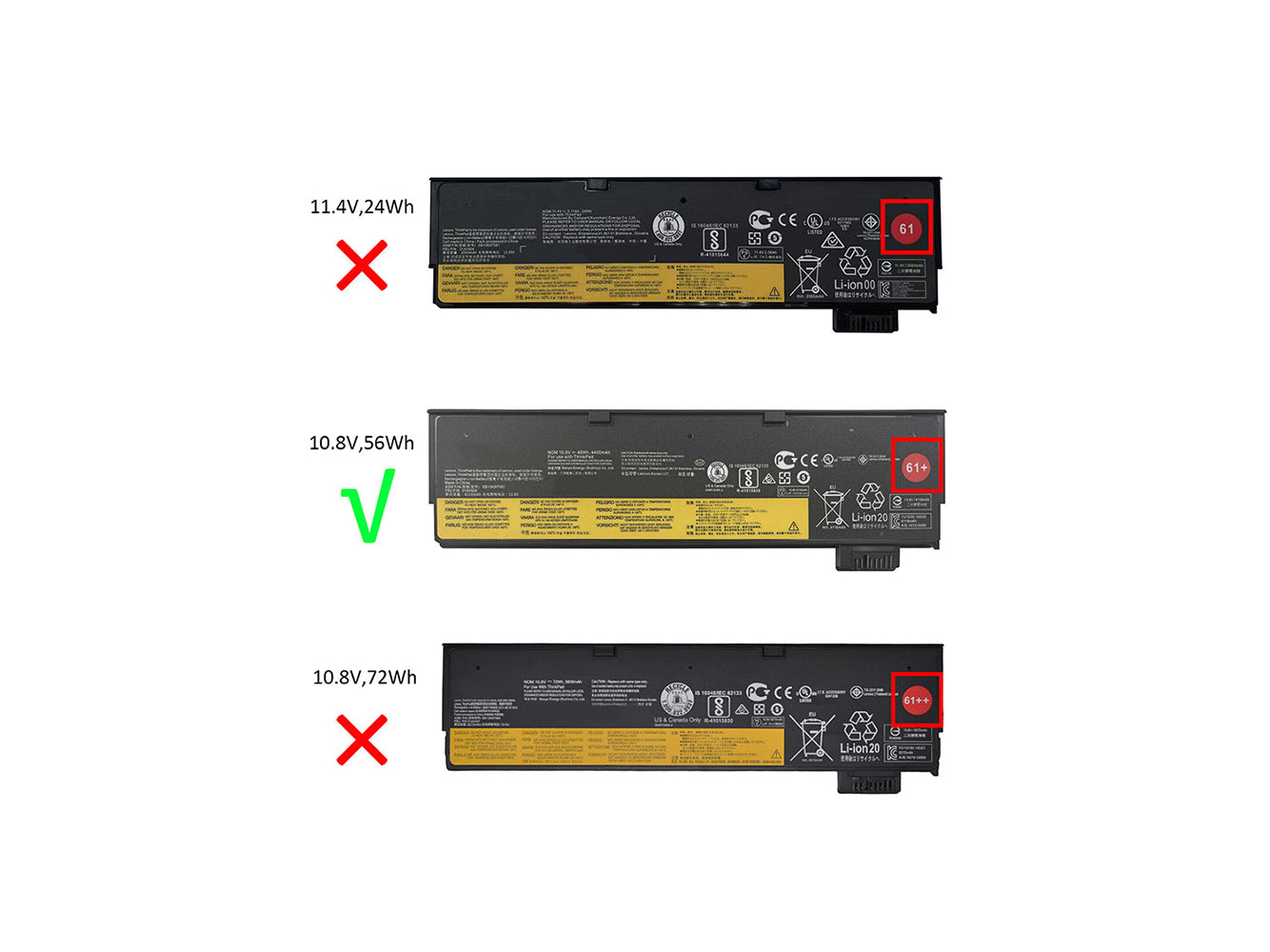 Ersatz für LENOVO Thinkpad T470, ThinkPad A475 Laptop-Akku