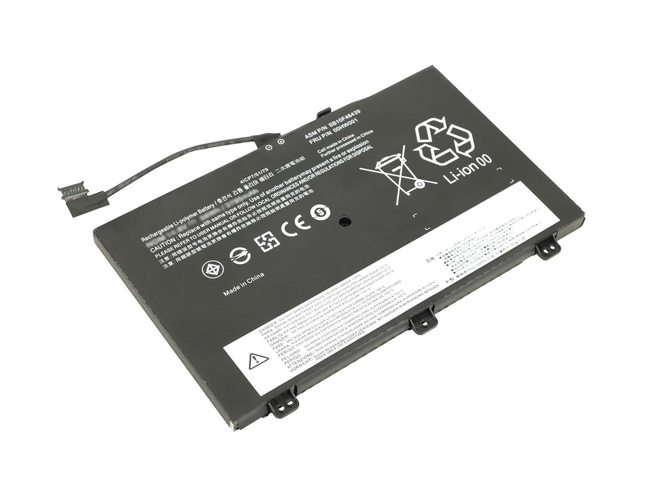 Vervanging voor LENOVO ThinkPad Yoga 14 20DM 20DN Laptopbatterij